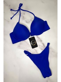 Яскравий електрик купальник push-up 3D бразиліана на регуляторах Анжеліка